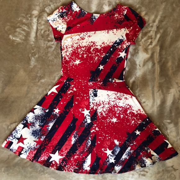 4th of July Red, White & Blue Sundress, Size L - Picture 2 of 15